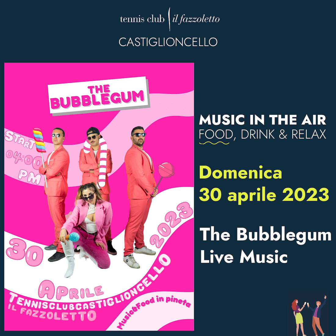 The Bubblegum Live Music al Tennis Club Castiglioncello