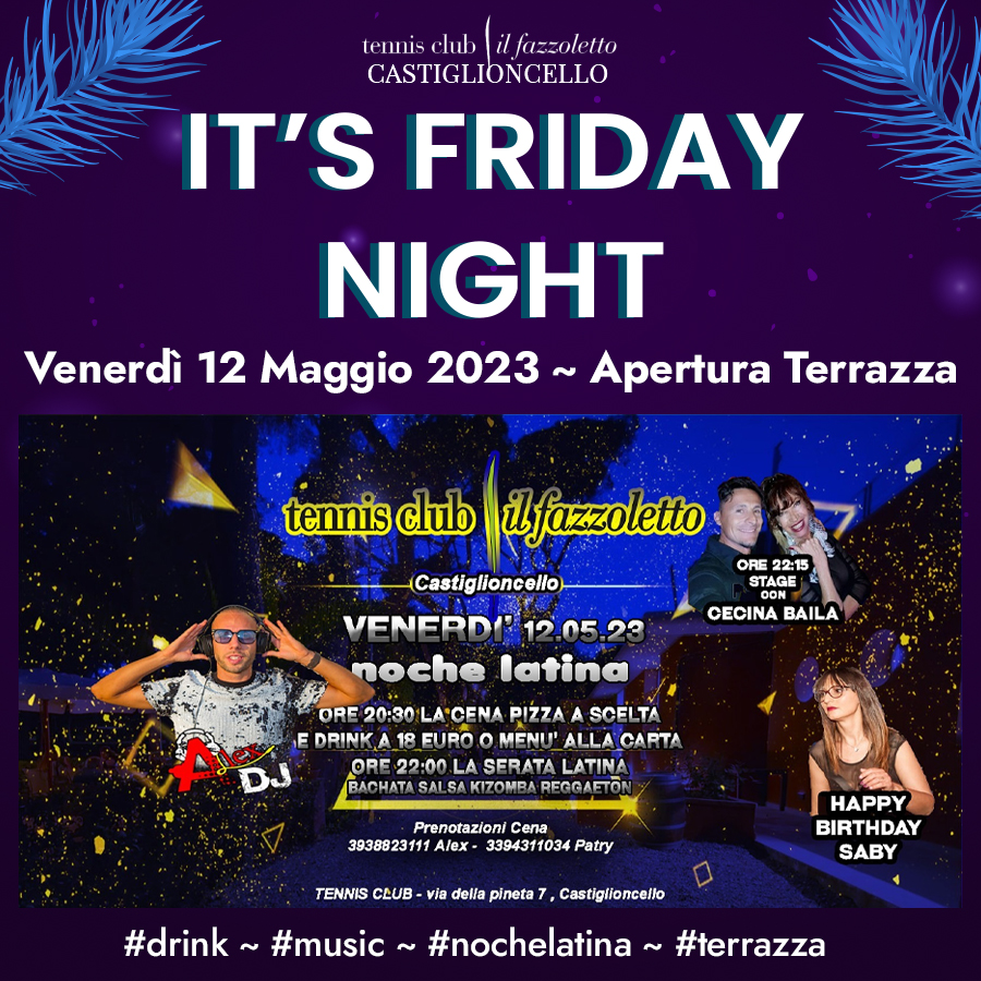 Friday Night Terrazza Tennis Castiglioncello
