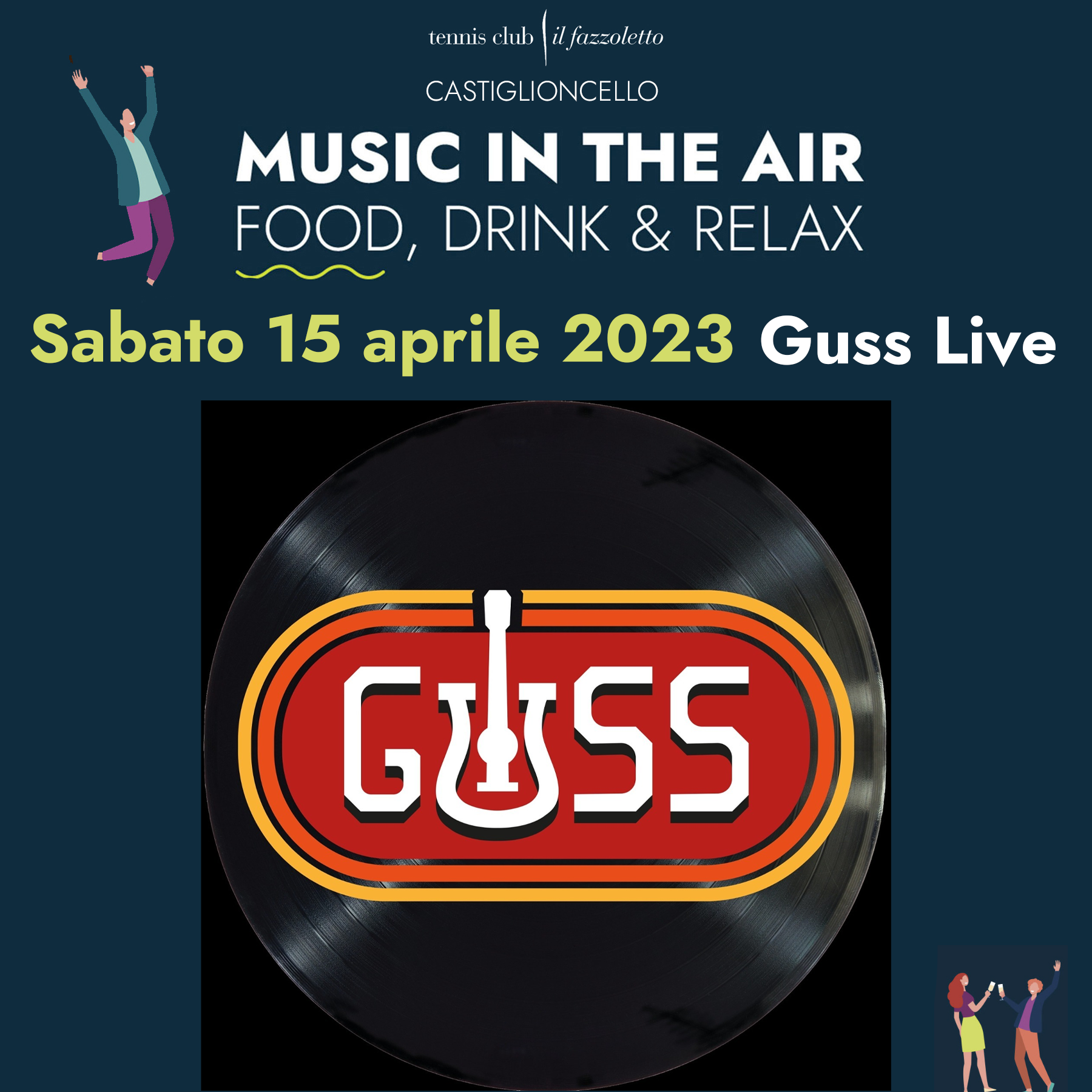 Music Live Guss Sabato 15 Aprile Tennis Castiglioncello