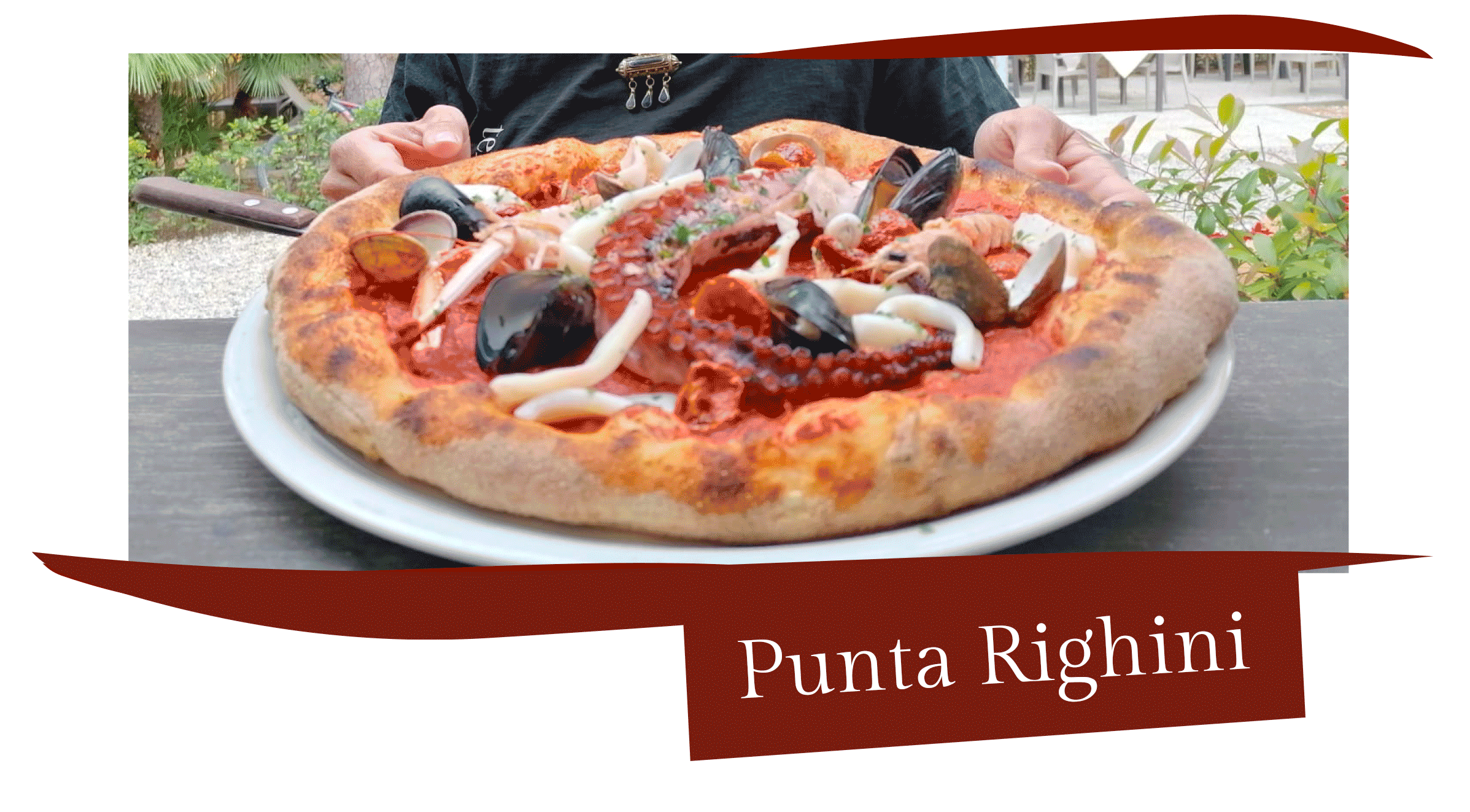 Pizza Gourmet al Ristorante Il Fazzoletto in Pineta a Castiglioncello